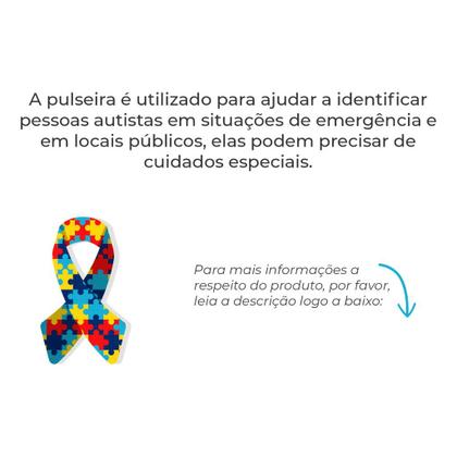 Imagem de Kit 2 Pulseira Autismo Autista Tea Quebra Cabeça id200