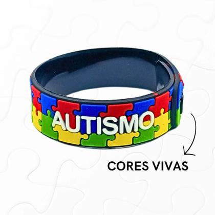 Imagem de Kit 2 Pulseira Autismo Autista Tea Quebra Cabeça id200