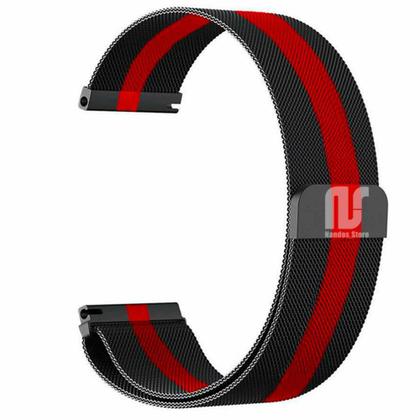 Imagem de Kit 2 Pulseiras em Metal / Aço - Magnética compatíveis com Amazfit GTS / GTS 2 / GTS 2e / GTS 2 mini