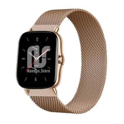 Imagem de Kit 2 Pulseiras em Metal / Aço - Magnética compatíveis com Amazfit GTS / GTS 2 / GTS 2e / GTS 2 mini