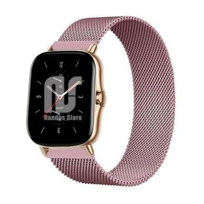 Imagem de Kit 2 Pulseiras em Metal / Aço - Magnética compatíveis com Amazfit GTS / GTS 2 / GTS 2e / GTS 2 mini