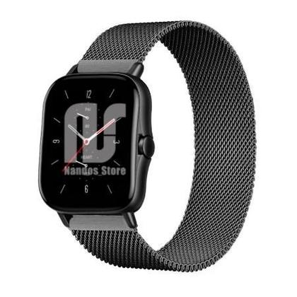 Imagem de Kit 2 Pulseiras em Metal / Aço - Magnética compatíveis com Amazfit GTS / GTS 2 / GTS 2e / GTS 2 mini