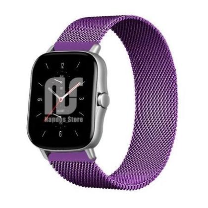 Imagem de Kit 2 Pulseiras em Metal / Aço - Magnética compatíveis com Amazfit GTS / GTS 2 / GTS 2e / GTS 2 mini