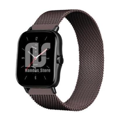 Imagem de Kit 2 Pulseiras em Metal / Aço - Magnética compatíveis com Amazfit GTS / GTS 2 / GTS 2e / GTS 2 mini