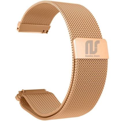 Imagem de Kit 2 Pulseiras em Metal / Aço - Magnética compatíveis com Amazfit GTS / GTS 2 / GTS 2e / GTS 2 mini