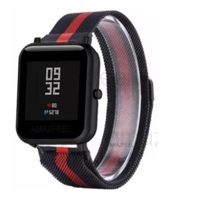 Imagem de Kit 2 Pulseiras em Metal / Aço - Magnética compatíveis com Amazfit GTS / GTS 2 / GTS 2e / GTS 2 mini