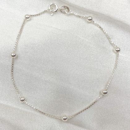 Imagem de Kit 2 Pulseiras Feminina De Prata 925 Legítima + Certificado