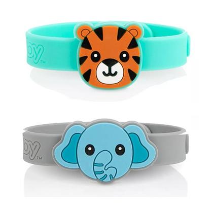 Imagem de Kit 2 Pulseiras Repelente Infantil Bebê - FORA Mosquito - Nuby