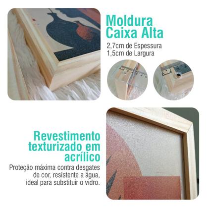 Imagem de Kit 2 Quadros Decoração Casal Família Filhos Decoração Quarto Sala com Moldura
