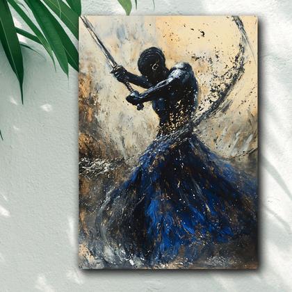 Imagem de Kit 2 Quadros Decorativos Ogum e Xangô  Umbanda  Candomblé  Decoração Orixá  Exclusivo