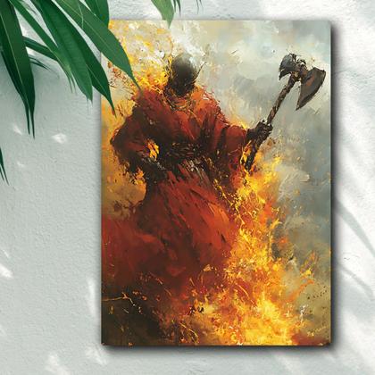 Imagem de Kit 2 Quadros Decorativos Ogum e Xangô  Umbanda  Candomblé  Decoração Orixá  Exclusivo