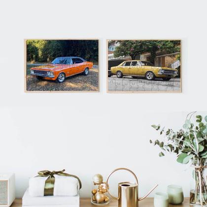 Imagem de Kit 2 Quebra-cabeças Cognitivos Carros Opalas de 40 peças