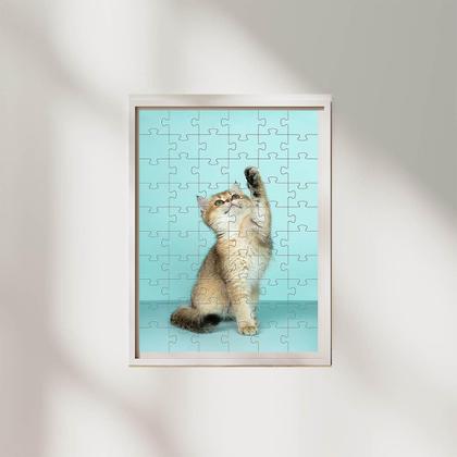 Imagem de Kit 2 Quebra-Cabeças Cognitivos Gatinhos De 60 Peças