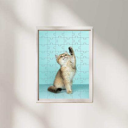 Imagem de Kit 2 Quebra-cabeças Cognitivos Gatinhos  de 60 peças