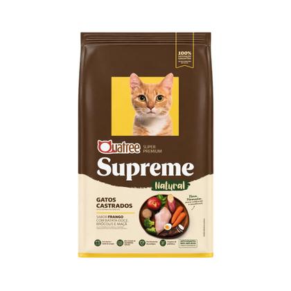 Imagem de KIt 2 Ração Quatree Supreme Para Gatos Castrados Frango e Batata Doce 2 Pacote de 1KG