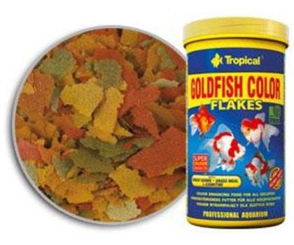 Imagem de Kit 2 Ração Tropical Goldfish Colour 50g Cada Flakes Flocos