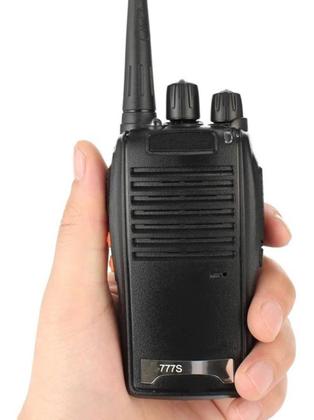 Imagem de Kit 2 Radio Comunicador 777s 16 CH 12Km Ht Profissional Com Fone Completo WalkTalk