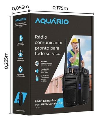 Imagem de Kit 2 Rádio Comunicador Aquário Longo Alcance Ht50u