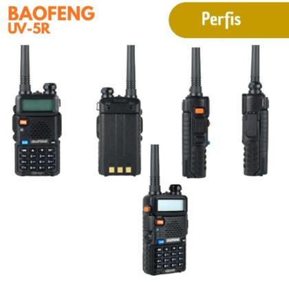Imagem de KIT 2 Rádio Comunicador Baofeng UV-5R Walkie Talkie Alcance Longo  Polícia, Segurança, Eventos