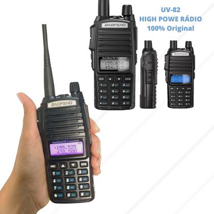 Imagem de Kit 2 Rádio Comunicador Baofeng UV82 Profissional VHF UHF FM