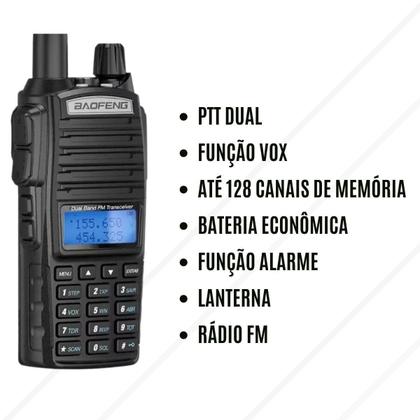 Imagem de Kit 2 Rádio Comunicador Baofeng UV82 Profissional VHF UHF FM