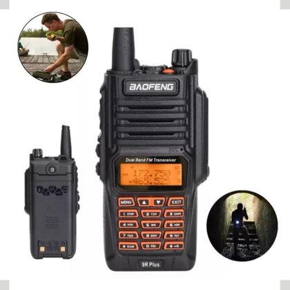 Imagem de Kit 2 Rádio Comunicador Baofeng UV9R 10W IP67 Profissional UHF VHF