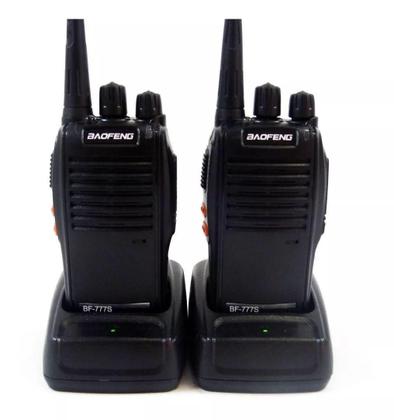 Imagem de Kit 2 Radio Comunicador Profissional Ht Uhf 16 Canais 777S