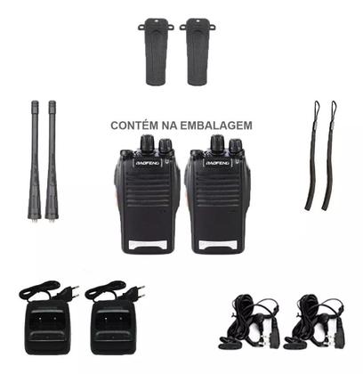 Imagem de Kit 2 Radio Comunicador Profissional Ht Uhf 16 Canais 777S H