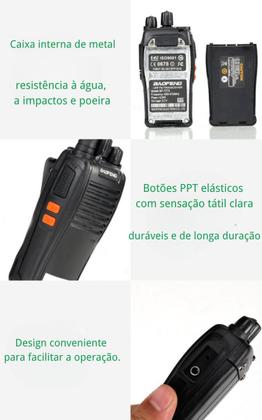 Imagem de Kit 2 Radio Comunicador Vhf/Uhf FM VOX Lanterna Baofeng 777s Walk Talk Profissional