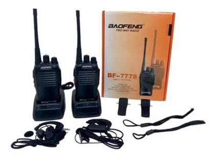 Imagem de Kit 2 Rádio Comunicador Walk Talk Baofeng 777s 16 Ch 12km