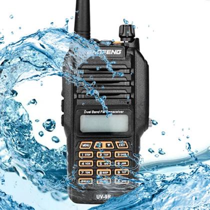 Imagem de Kit 2 Radio Comunicador Walk Talk Baofeng UV9R Longo Alcance Dual Band a Prova dágua 10w