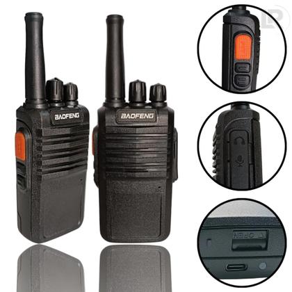 Imagem de Kit 2 Rádio Comunicador Walkie-Talkies Baofeng 777s 16Ch 12km com Fone