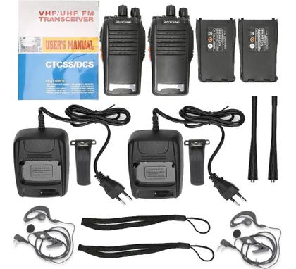 Imagem de Kit 2 Radio Walk Talk Comunicador 16 Ch 12km Baofeng 777s
