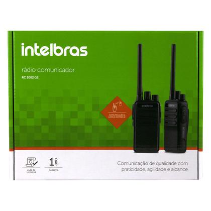 Imagem de Kit 2 Radios Comunicador  Profissional Walkie Talkie Intelbras RC 3002 G2 FRS 16 Canais Longo Alcance