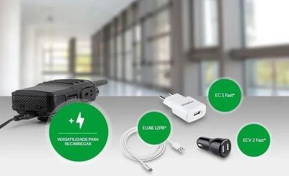 Imagem de Kit 2 Radios Comunicador  Profissional Walkie Talkie Intelbras RC 3002 G2 FRS 16 Canais Longo Alcance