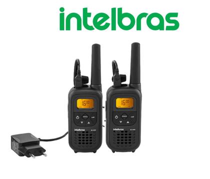 Imagem de Kit 2 Rádios Comunicadores Intelbras Rc4000 Com Fones de Ouvido Função Vox