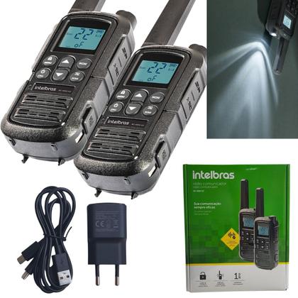 Imagem de Kit 2 Rádios Comunicadores Intelbras Rc4002 G2 Com Fones concha