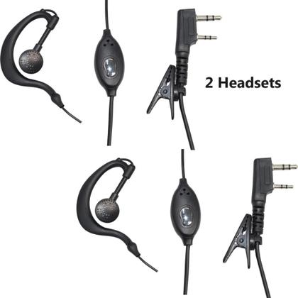 Imagem de Kit 2 Rádios Comunicadores Uhf/vhf Walkie Talkie Bf-777s