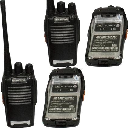 Imagem de Kit 2 Rádios Comunicadores Uhf/vhf Walkie Talkie Bf-777s