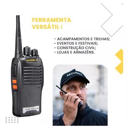 Imagem de Kit 2 Rádios Walk Talk Comunicador 16ch Ht Uhf 400-470mhz