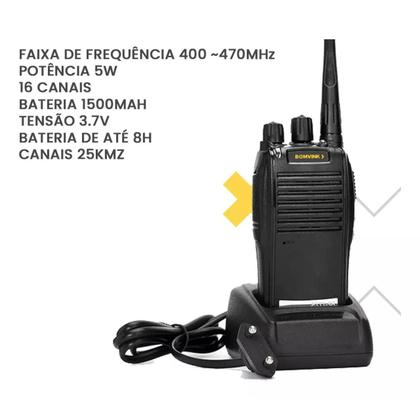 Imagem de Kit 2 Rádios Walk Talk Comunicador 16ch Ht Uhf 400-470mhz