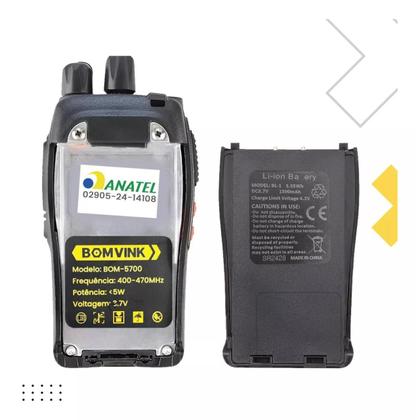 Imagem de Kit 2 Rádios Walk Talk Comunicador 16ch Ht Uhf 400-470mhz