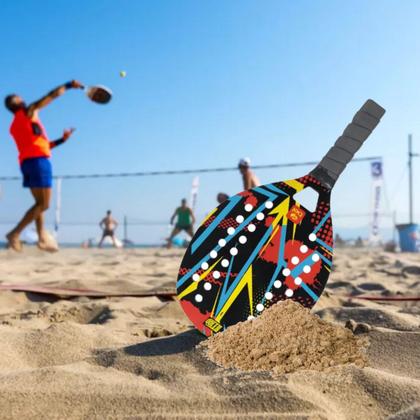 Imagem de Kit 2 Raquetes Beach Tennis Drop Shot Praia C/ bola Original
