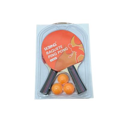 Imagem de Kit 2 Raquetes Ping Pong Tênis De Mesa Profissional + 3 Bolas
