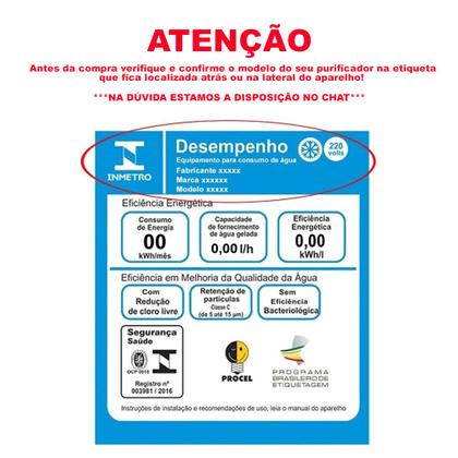 Imagem de Kit 2 Refil Filtro Hidrofiltros Compatível Purificador Consul CPC30 CPC30AB CPC30AF CPC31 CPC31AB CPC31AF CPB34 CPB34AB