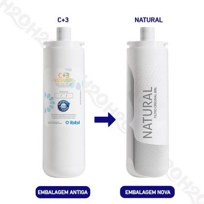 Imagem de Kit 2 Refil Filtro IBBL C+3 para Purificador de água Immaginare, FR600, E-due