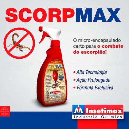 Imagem de Kit 2 Refil Mata Escorpião Pronto Uso Insetimax 500ml