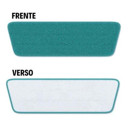 Imagem de Kit 2 Refil Mop Spray para Limpeza de Casa Giratório Reservatório Esfregão Mope Vassoura Para Piso Rodo Limpeza