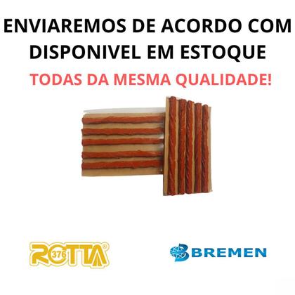 Imagem de KIt 2 Refil Remendo Carro Pneu S/Câm Macarrão 60 Unidades
