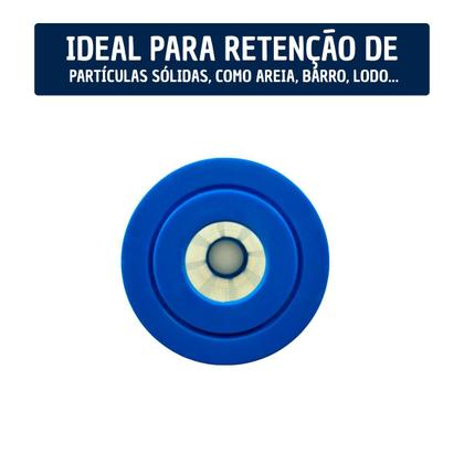 Imagem de Kit 2 Refis Filtro Plissado Lavável 9 3/4'' X 2 1/2 50 Micra